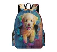 TPISLI Mochila 3D Pattern Dog Instituto para Adolescentes Chico, Mochilas Escolares Juveniles 9 A 13 Años con Animal Puppy, Mochilas Niña para Viagem, Diário, Escolar