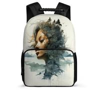 TPISLI Mochila Artee Paisajístico Escolar Kawaii Para Niñoa 7 10 15 Años, Mochilas Escolares Artee Retrato Escuela Primaria Adolescentes Para Niños Y Niñas