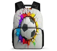 TPISLI Mochila Balón de Fútbol 3D Escolar Para Niños Niño Informal Grande, Mochila Fútbol Colegio De Nailon Fieltro Mochilas Escolares Para Niña Primaria Y Secundaria De Grados 2 A 8