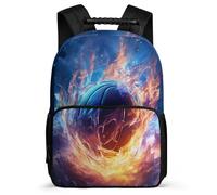 TPISLI Mochila Baloncesto de Hielo y Fuego Escolar Colegio Chica, Mochila Baloncesto Infantil Para Juveniles Niña, Mochilas Escolares Primaria Para Niños Instituto Ligera