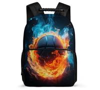 TPISLI Mochila Baloncesto de Hielo y Fuego Escolar Niña 8 A 12 Años, 2025 Mochila Baloncesto Para Niño Kawaii, Mochilas Escolares Chica Ligera Para Terza Elementare - Quinta Elementare