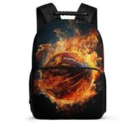 TPISLI Mochila Baloncesto en Llamas Escolares Bambini Adolescentes, Mochila Instituto Chica Con Baloncesto, Mochilas Colegio ESO Per Niñas 10 A 16 Años, Mochilas Tipo Casual Juveniles