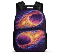 TPISLI Mochila Baloncesto en Llamas Escolares Para Niño Adolescentes, Mochila Infantil Niña Grande Con Baloncesto, Mochilas Colegio De Viaje Casual Para Chicas 10 12 14 Años