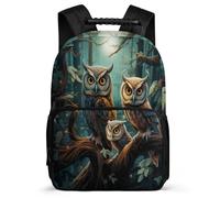 TPISLI Mochila Búho Escolares Para Infantil Niños, Mochila Tema de Pájaros Escolar Grande De Nailon Niño Mochilas Informal Para Primaria Y Secundaria De Grados 3 A 8