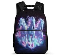 TPISLI Mochila Caballo para Chicos Chicas 8-12 Años, Mochila Colegio Ilustración de Animal Escolar Ligera, Bookbag, Espalda Acolchada, Asa Reforzada, Escuela Diario