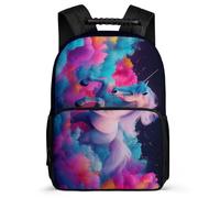 TPISLI Mochila Caballo Patrón para Chicos Chicas Primaria Mochila Animal Caballo 6-11 Años School Bag, Resistente Ligera Detalles de Fieltro Ocio Actividades