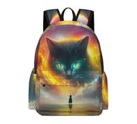 TPISLI Mochila Cat Motif Instituto para Adolescentes, Mochilas Escolares Juveniles 7 A 13 Años con Animal Kitten Pattern, Mochilas Grande para Viagem & Escola