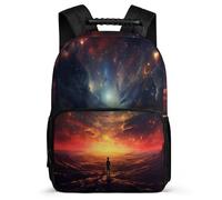 TPISLI Mochila Cielo Estrellado Escolar Colegio Chica, Mochila Colorido Infantil Para Juveniles Niña, Mochilas Escolares Primaria Para Niños Instituto Ligera