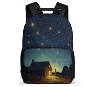 TPISLI Mochila Cielo Estrellado Escolar Mochila Colorido De Gran Capacidad Kids Backpack Travel Laptop Bookbag Regalo Para Niños Backpack Kids Schoolbag Adjustable Straps