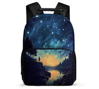 TPISLI Mochila Cielo Estrellado Escolar Para Niños 16 Años Mochila Escolar Colorido Secundaria Para Estudiantes Adolescentes Duradera Resistente Grande Niña