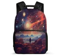 TPISLI Mochila Cielo Estrellado Escolar Para Niños Niño Informal Grande, Mochila Colorido Colegio De Nailon Fieltro Mochilas Escolares Para Niña Primaria Y Secundaria De Grados 2 A 8