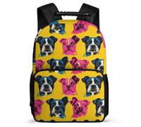 TPISLI Mochila Colegio 3D Lindo Perro para Niños Cursos 2-4 Mochila Infantil Cachorro Motivo 8-12 Años Backpack, Detalles de Fieltro Resistente Ligera Vuelta al Cole