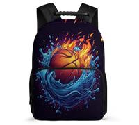 TPISLI Mochila Colegio Baloncesto Niña Niño 6-10 Años Mochila Escolar Baloncesto Cursos 3-5 Backpack, Detalles de Fieltro Espalda Acolchada Excursiones Cortas