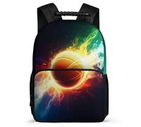 TPISLI Mochila Colegio Basket Balón para Niña Niño 6-11 Años Mochila Colegio Baloncesto Primaria Bookbag, Espalda Acolchada Bolsillos Laterales Ocio Actividades