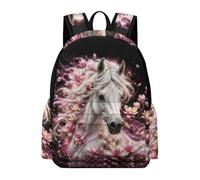 TPISLI Mochila Colegio Caballo Estudiantes 9-12 Años Mochila Tema de Animales Niño 13 Años Bolsa Secundaria Práctica Resistente Regalo Escolar Uso Diario Excursión