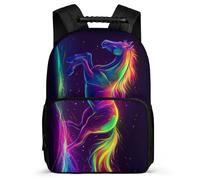 TPISLI Mochila Colegio Caballo Motivo para Escolares Colegio Mochila Infantil Animal Caballo 5-10 Años Bookbag, Tejido 1680D Detalles de Fieltro Vuelta al Cole