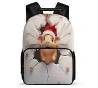 TPISLI Mochila Colegio Conejillo de Indias Cerdo 3D para Chicos Chicas 6-10 Años, Mochila Bonito Holandés Cerdo Escolar, Bookbag, Espalda Acolchada, Asa Reforzada, Escuela Diario