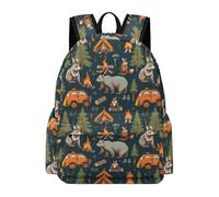 TPISLI Mochila Colegio Conejo Zorros Chica 12 Años Mochila Primaria Animales Oso Chicos Clase 7-9 Bolsa Colegio Grande Escolar Viaje Uso Diario Viaje Outdoor Excursión