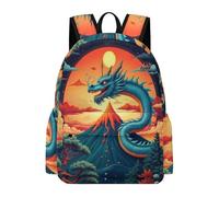 TPISLI Mochila Colegio Dragón Clase 7 para Chicas Mochila Escolar Chino Estilo 12-16 Años para Chicos Backpack, School Bag Impermeable en Curso, Libros y Salidas Actividades Diarias