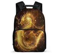 TPISLI Mochila Colegio Dragón Motivo para Chicos Chicas Colegio Mochila Infantil Chinese Estilo 7-12 Años Bookbag, Asa Reforzada Espalda Acolchada Ocio Actividades