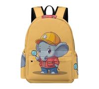 TPISLI Mochila Colegio Estampado Kawaii Elefante 1º-3º Curso para Niños y Niñas Mochila Animal para Escolares 7-10 Años Mochilas Escolares Duraderas, Book Bag para Vuelta al Cole y Excursión