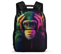 TPISLI Mochila Colegio Fashion Orangutan para Niños Niñas Escuela Primaria Mochila Infantil Animal 7-11 Años Backpack, Espalda Acolchada Asa Reforzada Viaje Uso Diario