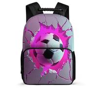 TPISLI Mochila Colegio Fútbol 3D Estampado Escuela Primaria para Niño Niña Mochila Infantil Fútbol 6-11 Años Bookbag, Detalles de Fieltro Espalda Acolchada Viaje Uso Diario