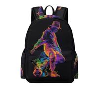 TPISLI Mochila Colegio Fútbol Niños 7-11 Años Mochila Escolar Fútbol Fans Niñas Primaria, Bolsa Colegio Moderna Durable Regalo Escolar Outdoor Excursión Uso Diario