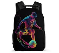 TPISLI Mochila Colegio Fútbol Niños Niñas 6-11 Años Mochila Infantil Fútbol Cursos 1-3 School Bag, Detalles de Fieltro Asa Reforzada Navidad Escuela