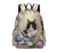 TPISLI Mochila Colegio Gato Chica 12 Años Mochila Animal Gatito para Niño 13 Años Bolsa Escolar Práctica Resistente Deporte Outdoor Excursión Outdoor Uso Diario