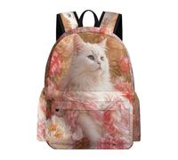 TPISLI Mochila Colegio Gato Chico 12 Años Mochila Gatito Niño 13 Años Bolsa Secundaria Práctica Resistente Vuelta al Cole Colegio Excursión Viaje Uso Diario