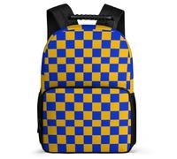 TPISLI Mochila Colegio Geometric Shapes Niño Niña 6-10 Años Mochila Infantil 3D Checkerboard Colegio School Bag, Asa Reforzada Espalda Acolchada Viaje Uso Diario