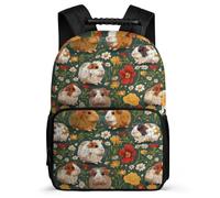 TPISLI Mochila Colegio Guinea Cerdo Cursos 1-3 para Niña Niño Mochila Infantil Lindo Dutch Cerdo 8-12 Años Backpack, Detalles de Fieltro Resistente Ligera Navidad Escuela