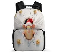 TPISLI Mochila Colegio Holandés Cerdo para Chicos Chicas 6-10 Años, Mochila Estampado de Conejillo de Indias Cerdo 3D Escolar, Bookbag, Espalda Acolchada, Asa Reforzada, Escuela Diario
