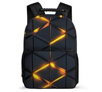 TPISLI Mochila Colegio Honeycomb Patrón para Niños Niñas 8-12 Años Mochila Escolar Geometric Hexagons Colegio Backpack, Espalda Acolchada Asa Reforzada Ocio Actividades