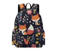 TPISLI Mochila Colegio Ilustración de Zorro Chico 11 Años Mochila Escolar Zorros Animal Chica 12 Años Bolsa Escolar Moderna Durable Diario y Viaje Outdoor Uso Diario
