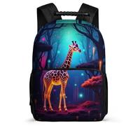 TPISLI Mochila Colegio Jirafa Primaria para Escolares Mochila Infantil Animal 6-10 Años Daypack, Espalda Acolchada Bolsillos Laterales Ocio Actividades