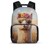 TPISLI Mochila Colegio Kawaii Alpaca Cursos 3-5 para Chicos Chicas Mochila Infantil Animal Llama 7-11 Años School Bag, Tejido 1680D Resistente Ligera Vuelta al Cole