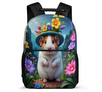 TPISLI Mochila Colegio Kawaii Guinea Cerdo para Estudiantes Colegio Mochila Escolar Animal 7-12 Años Bookbag, Tejido 1680D Espalda Acolchada Regalo Cumpleaños