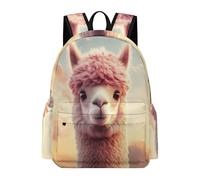 TPISLI Mochila Colegio Kawaii Llama Clase 7 para Chicos Mochila de Animal Alpaca 12-16 Años para Chicas Backpack, School Bag Impermeable en Curso, Libros y Salidas Actividades Diarias