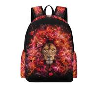 TPISLI Mochila Colegio León Chica Clase 4 Mochila Escolar Animal León Niño 11 Años, Bolsa Primaria Ligera Resistente Regalo Escolar Excursión Uso Diario Outdoor