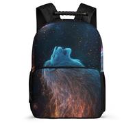 TPISLI Mochila Colegio León Estampado Niña Niño 7-11 Años Mochila Colegio Animal Patrón Escuela Primaria Daypack, Detalles de Fieltro Tejido 1680D Ocio Actividades