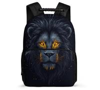 TPISLI Mochila Colegio León Illustration Niño Niña 5-10 Años Mochila Colegio Animal Diseño Primaria Bookbag, Bolsillos Laterales Espalda Acolchada Navidad Escuela