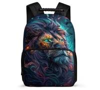 TPISLI Mochila Colegio León para Estudiantes 7-11 Años, Mochila Animal Escolar, School Bag, Espalda Acolchada, Asa Reforzada, Escuela Diario