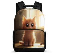 TPISLI Mochila Colegio Lindo Gato Chicos Chicas 7-11 Años Mochila Infantil Gatito Patrón Cursos 3-5 Bookbag, Tejido 1680D Resistente Ligera Regalo Cumpleaños