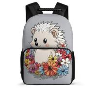 TPISLI Mochila Colegio Lindo Hedgehog para Niños Escuela Primaria Mochila Escolar Animal Patrón 7-12 Años School Bag, Detalles de Fieltro Resistente Ligera Vuelta al Cole