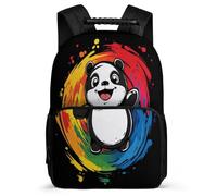 TPISLI Mochila Colegio Lindo Panda Estampado Niñas 7-11 Años Mochila Infantil Animal Motivo Cursos 2-4 Backpack, Resistente Ligera Detalles de Fieltro Excursiones Cortas