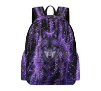 TPISLI Mochila Colegio Lobo Chica Clase 4 Mochila Escolar Lobos Niño 11 Años, Bolsa Primaria Ligera Resistente Regalo Escolar Excursión Uso Diario Outdoor