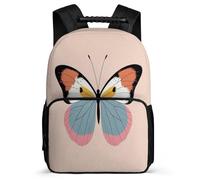 TPISLI Mochila Colegio Mariposa Patrón para Estudiantes Cursos 3-5 Mochila Colegio 3D Mariposa 7-12 Años Backpack, Resistente Ligera Espalda Acolchada Vuelta al Cole