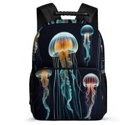 TPISLI Mochila Colegio Medusa Escolares 7-12 Años Mochila Infantil Vida Marina Colegio Bookbag, Asa Reforzada Espalda Acolchada Excursiones Cortas